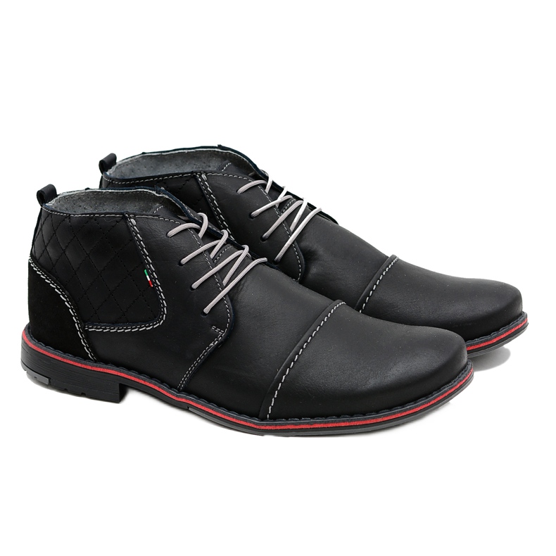 Gino Tuzzi Danny Black Leather High Shoes svart