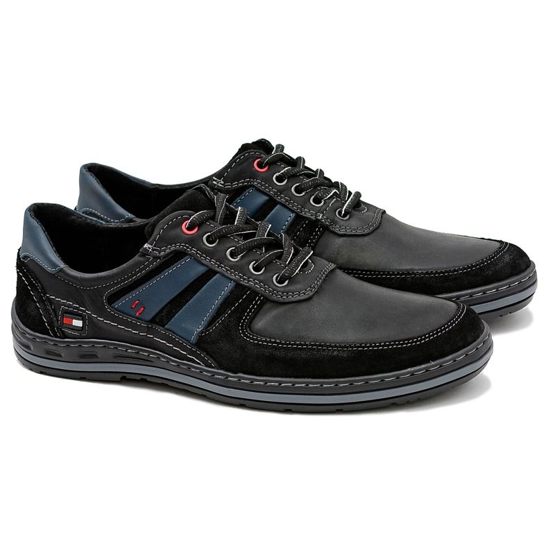 KOMODO Svarta läderskor från Nestor