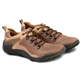 Mario Boschetti Johnny Brown läder vandringsskor brun