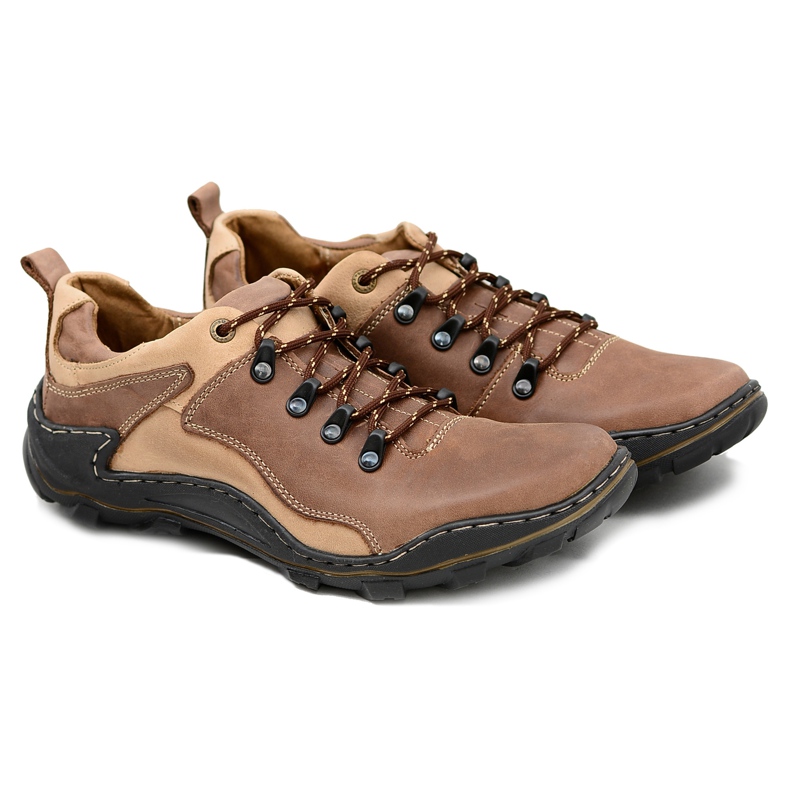 Mario Boschetti Johnny Brown läder vandringsskor brun