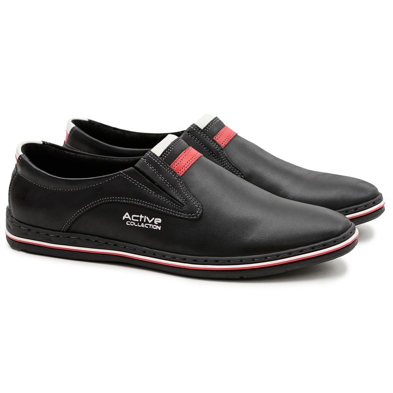 Joker Slip-on svart läder Herrskor Mellos