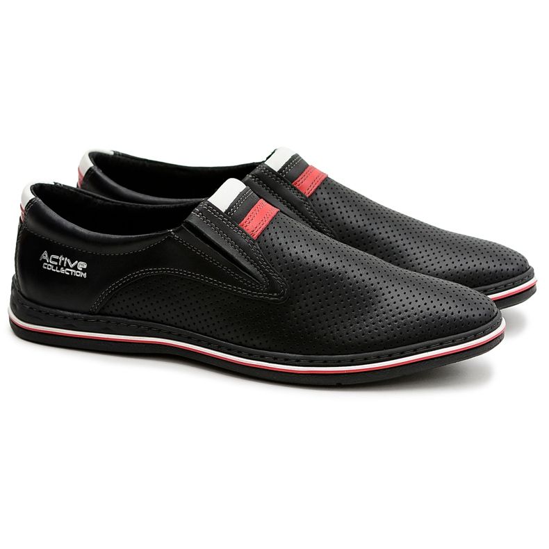 Joker Läder Herr Svarta Slip-On Skor Mello