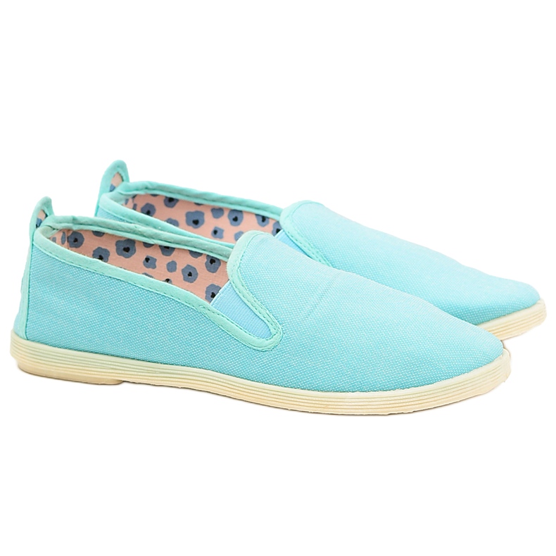 Kylie Crazy Light Mint Mint Sneakers Slip On Missi grön