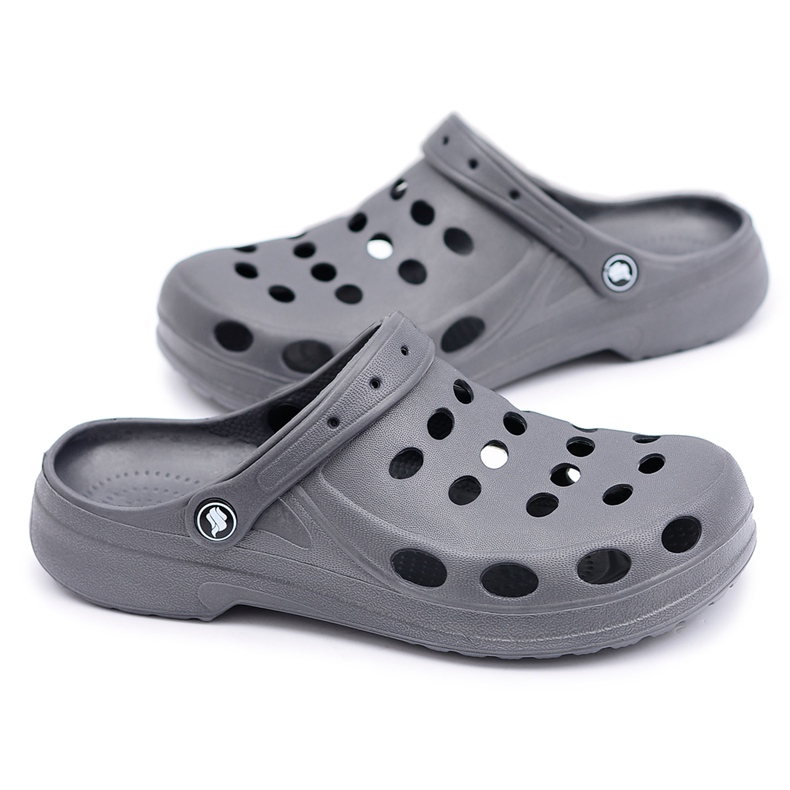 Flameshoes Sandaler med flip flops för män, grå