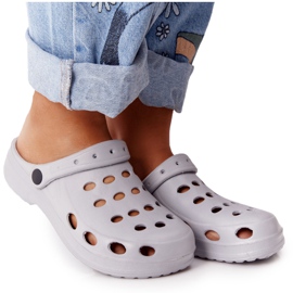 Flameshoes Grå Eva Tofflor med skum för kvinnor