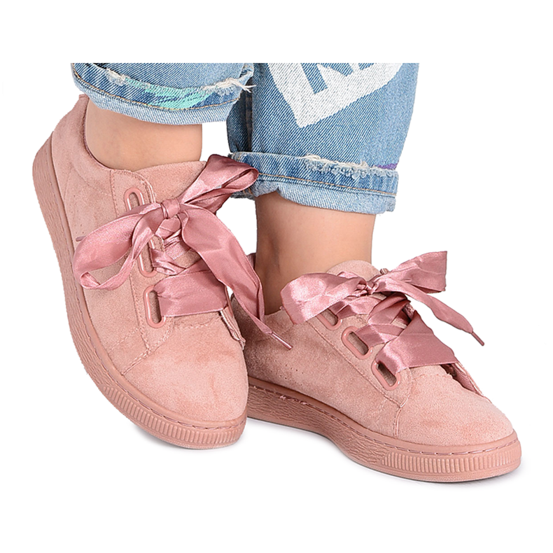 BUGO Rosa mocka dam sneakers band