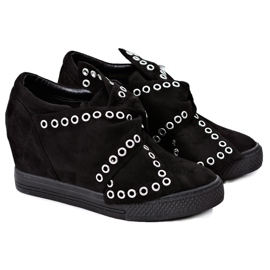 Dam sneakers Wedges Lu Boo Black Margo svart