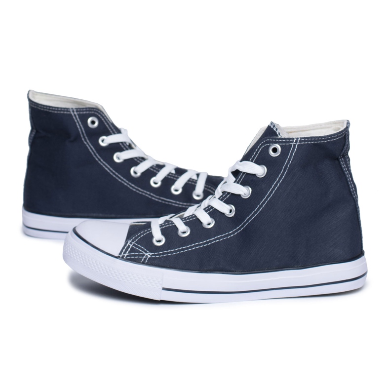 Flameshoes Höga marinblå Fresko -sneakers för män