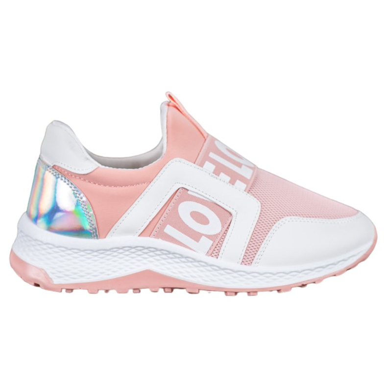 Seastar Slipons på kärleksplattformen vit rosa