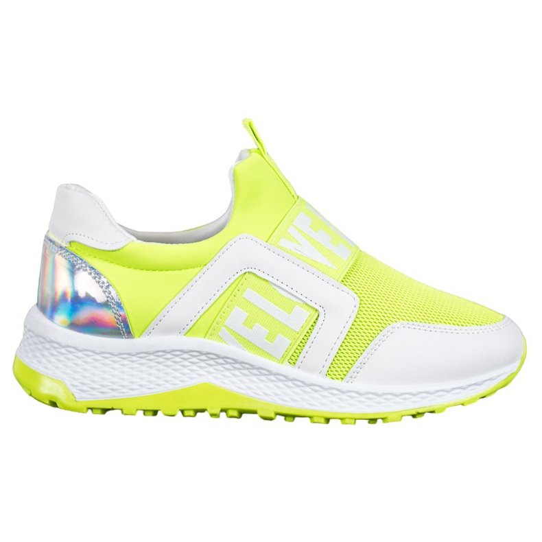 Seastar Slipons på kärleksplattformen vit grön