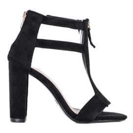 Seastar Sandaler med dragkedja svart