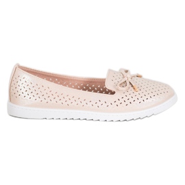 Weide Openwork loafers med glitter brun
