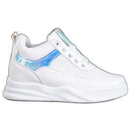 Renda Eco Leather Sneakers vit