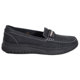 Small Swan Loafers på plattformen svart