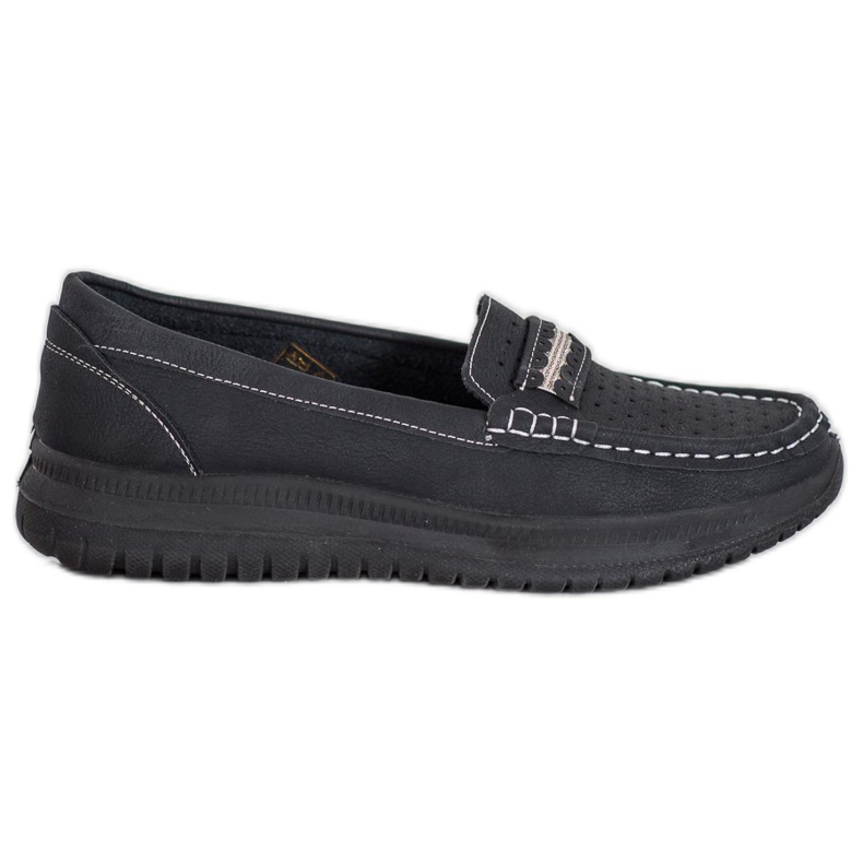 Small Swan Loafers på plattformen svart