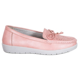 SHELOVET Bekväma loafers rosa