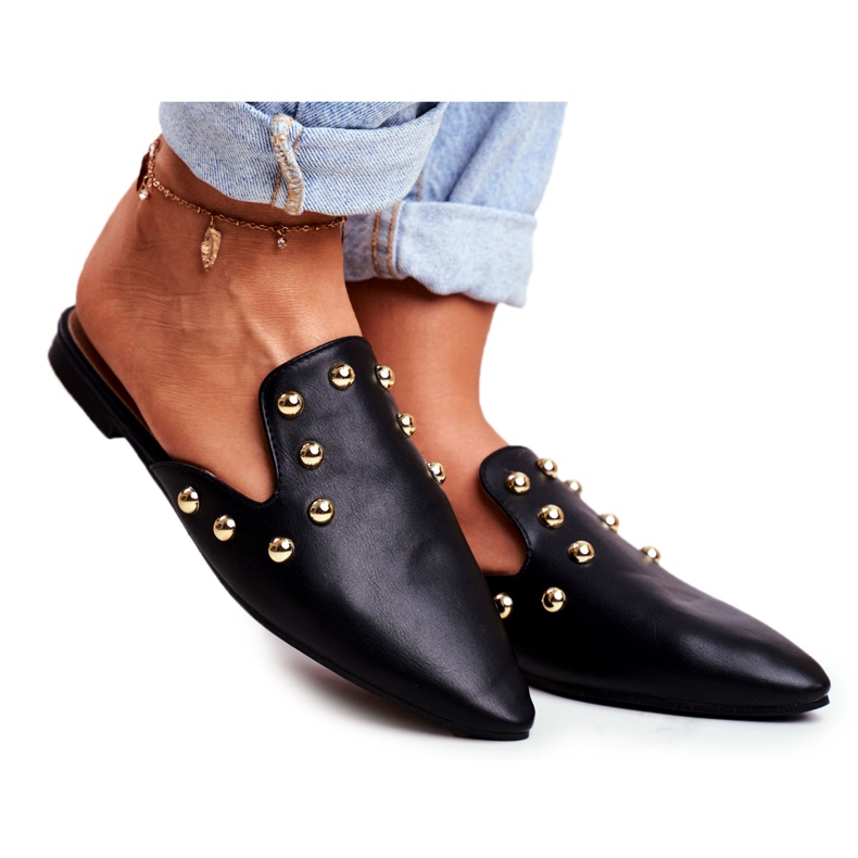 Lu Boo Tofflor Dam Mule Seniorita Svart