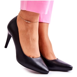 Sergio Leone Matt Pumps Stilettos Svart Feliciana