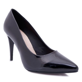 Sergio Leone lackerade pumps Stilettos Svart Feliciana