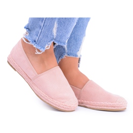 Kvinnors espadriller Estelle Powder Pink rosa