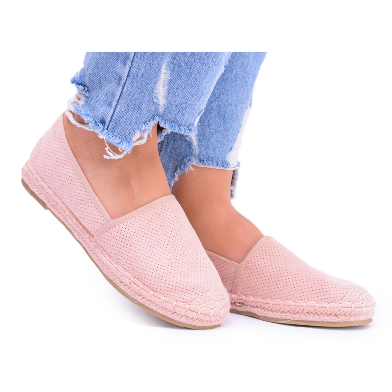 Kvinnors espadriller Estelle Powder Pink rosa