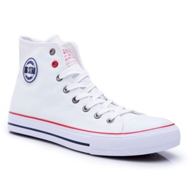 Big Star High män vita sneakers T174106