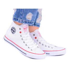 Big Star damhöga vita sneakers T274026