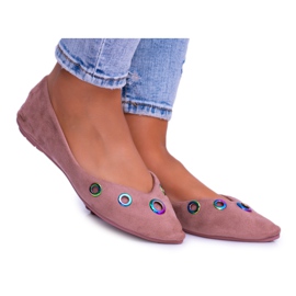 Lu Boo Pink Ballerina In Octavia Spitz Gasoline Eyelets rosa