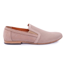 Beige Bednarek Munero Slip-On Loafers för män