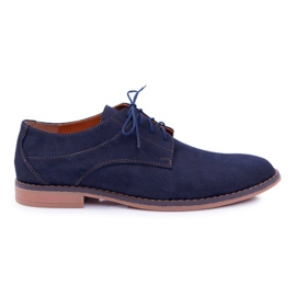 Bednarek Polish Shoes Brogues herr Bednarek Nubuck Navy Atletos blå