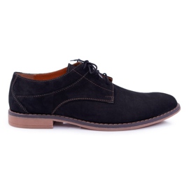 Bednarek Polish Shoes Brogues herr Bednarek Nubuck Black Atletos svart