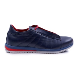 Bednarek Polish Shoes Herr Brogues Bednarek Sport läderskor Marinblå Geos