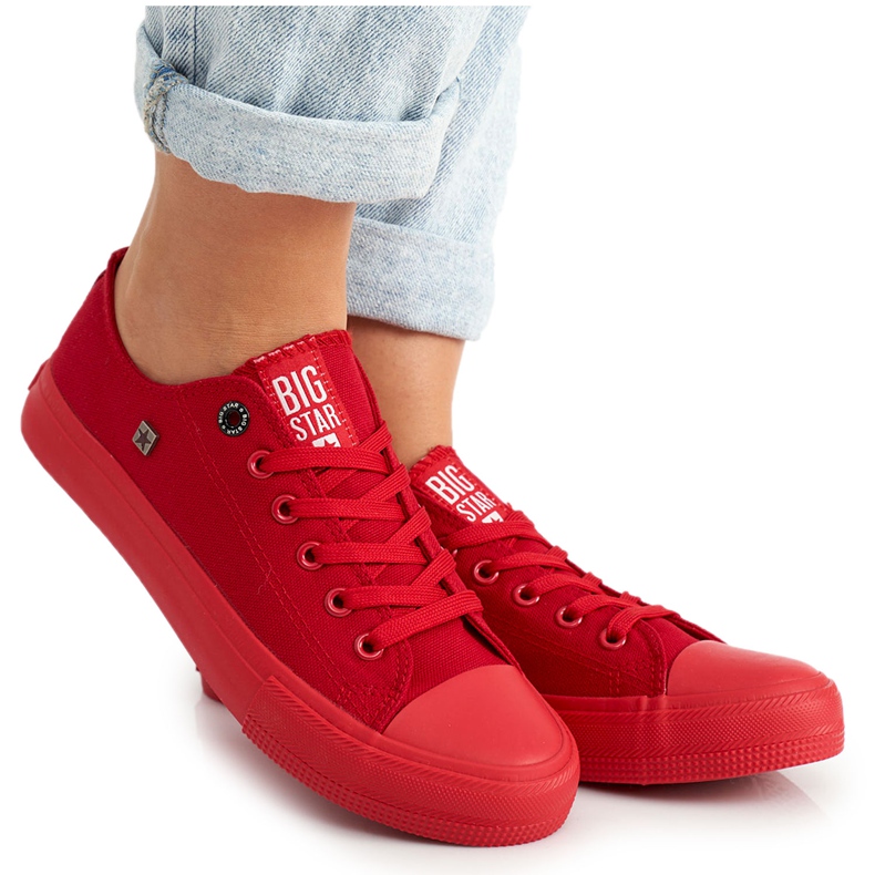 Dam Sneakers Big Star Red AA274007 röd