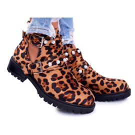 NFR Panther stövlar med utskärningar Cadenza brun