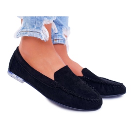 Dam Loafers Sergio Leone Mocka Svart Vintrad
