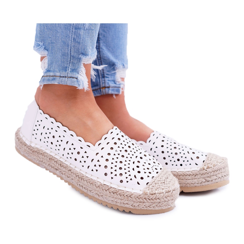 HAN Kvinnors Espadriller, Slip-on White Satisfaction vit