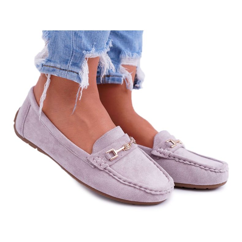 CON Dam Loafers Light Eco-mocka Lila Pink Think rosa