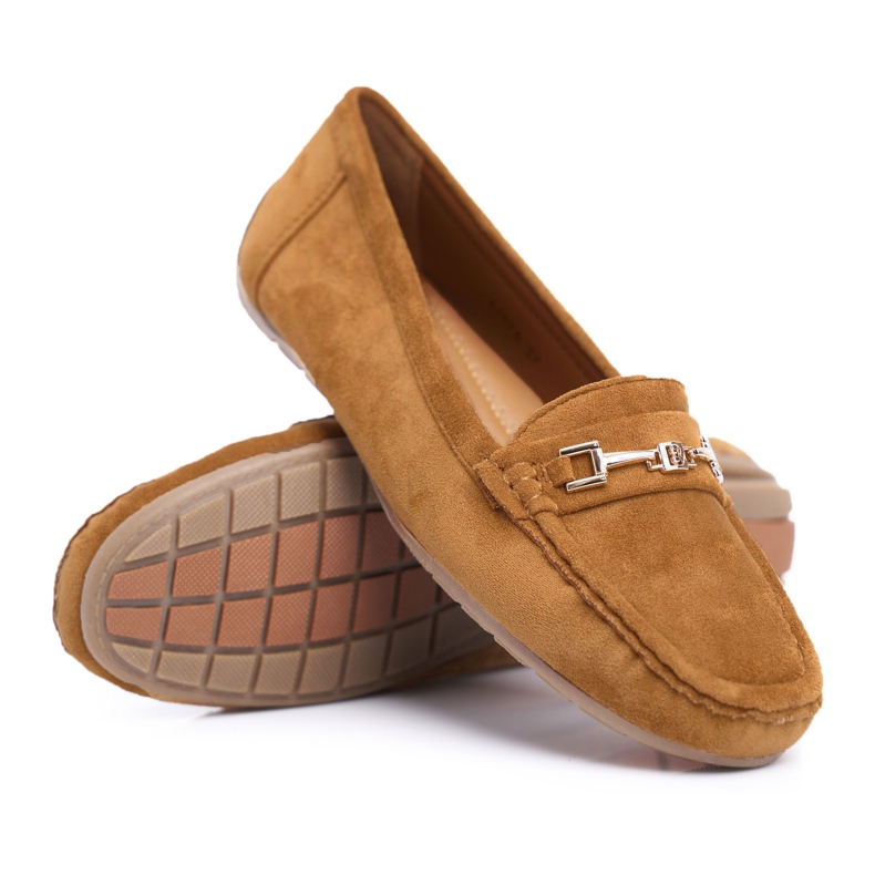 CON Dam Loafers Light Eco-mocka Camel Think brun