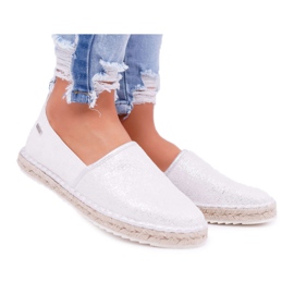 Dam Espadrilles Big Star Flätad Sula Silver DD274770 grå