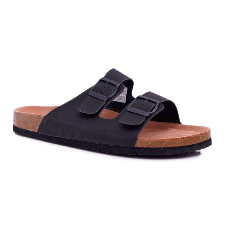 Herrtofflor med spännen Big Star Black DD174605 svart