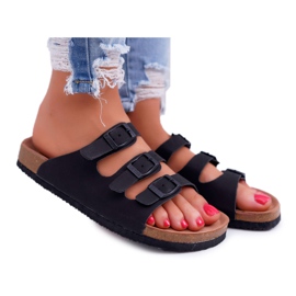 Kvinnors svarta tofflor Big Star DD274139