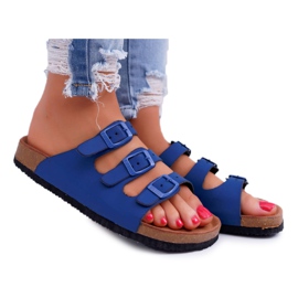 Marinblå tofflor Dam Big Star DD274140