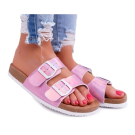 Lila tofflor för kvinnor Big Star DD274136 violett