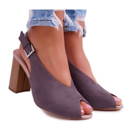 EVE Sandaler för kvinnor Mocka Mörkgrå Celian