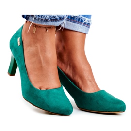 Sergio Leone Dampumps Grön mocka Orsola