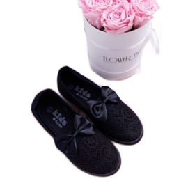 EVE Barns svarta spets Dudi sneakers