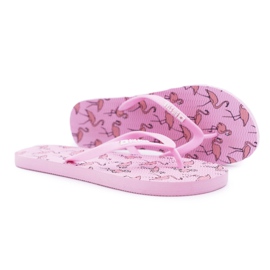 Dam Tofflor Flip-flops Big Star Pink Flamingos AA274A176 rosa