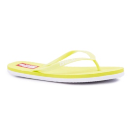 Dam Tofflor Flip-flops Big Star Neon Lime AA274A129 grön