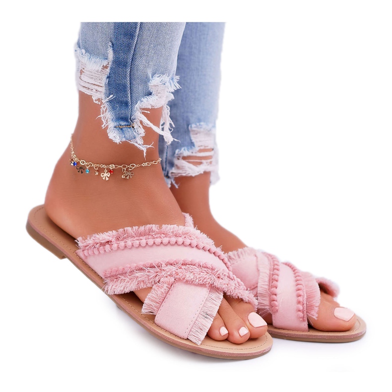 Dam Material Tofflor Vices 7269 Rosa Jamen