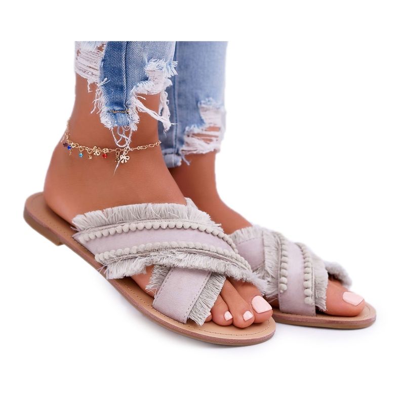 Dam Material Tofflor Vices 7269 Beige Jamen